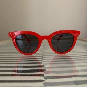 Free People Red Sunglasses